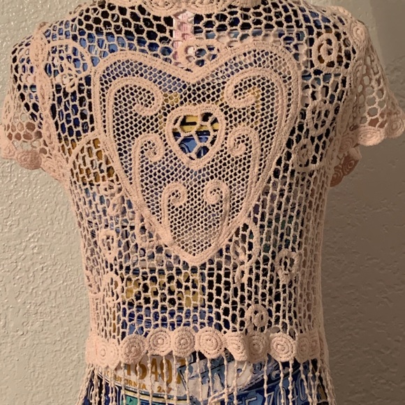 Pink lace cardigan - Picture 3 of 3